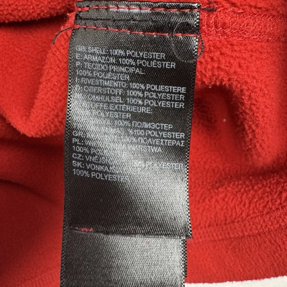 The North‎ Face 1/4 Zip Fleece Pullover Sweater Red Mens Medium M